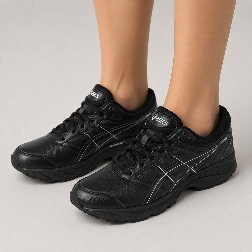 ASICS Gel-Foundation Walker 3 Women's Sneaker Shoes Q471L Black Onyx - Sz 6.5